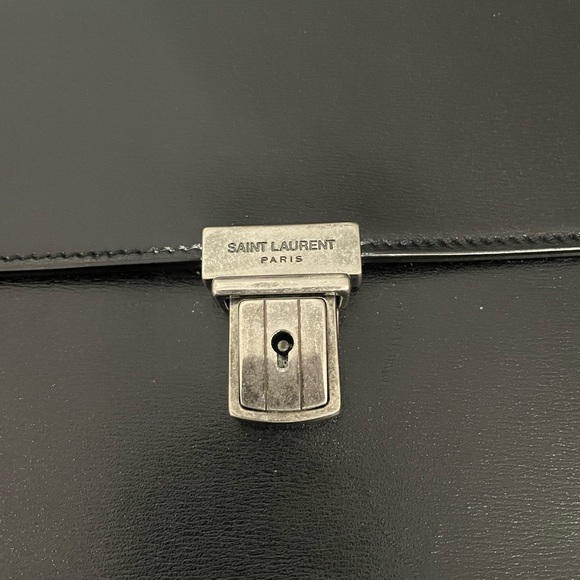 Saint Laurent Men's Leather Document Holder Briefcase - Picture 3 of 10